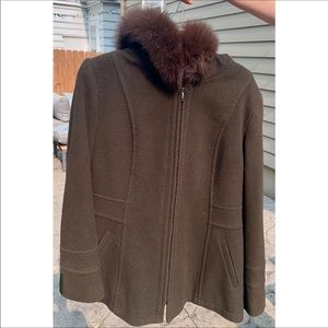 Women’s Brown Faux Fur Coat
